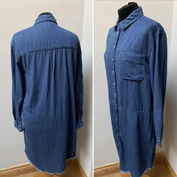 Warehouse ware denim dress size 12 - Picture 2 of 5